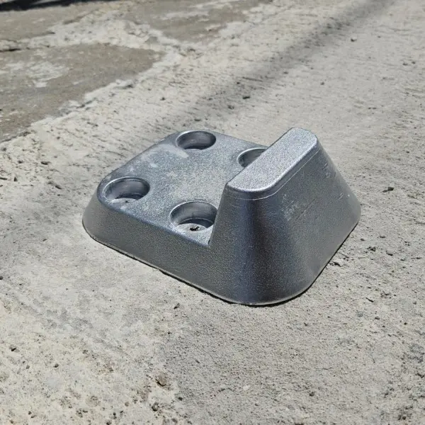 Hliníkový doraz pre krídlovú bránu - vysoký