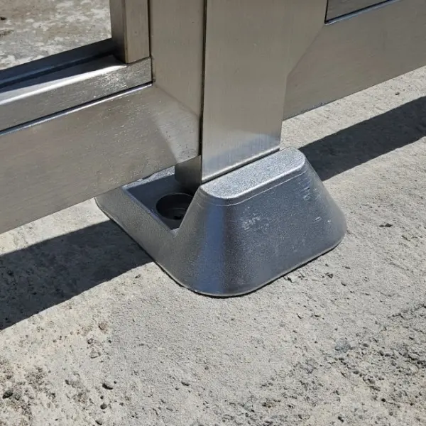 Hliníkový doraz pre krídlovú bránu - vysoký